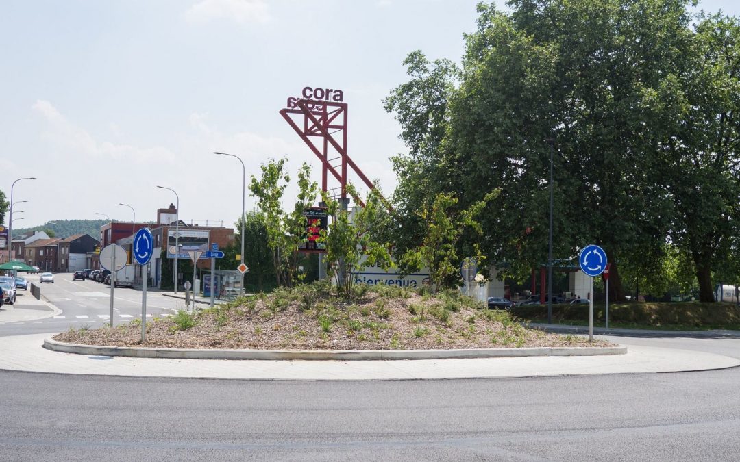 Rocourt: inauguration des deux nouveaux ronds-points de la chaussée de Tongres