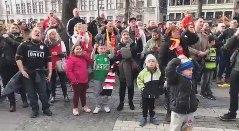 Peu de monde pour fêter la coupe de Belgique du Standard à l’hôtel de ville