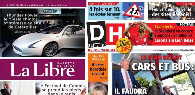 Rapprochement entre les rédactions de la Gazette de Liége et de La DH