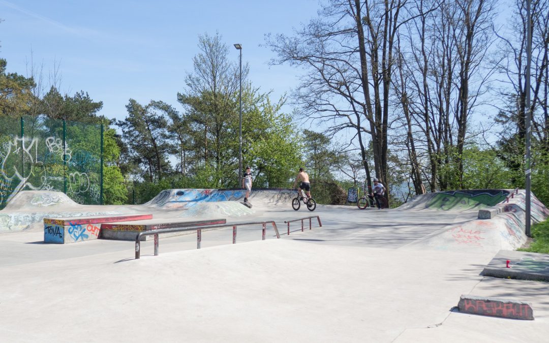 Des toilettes au skate park de Cointe