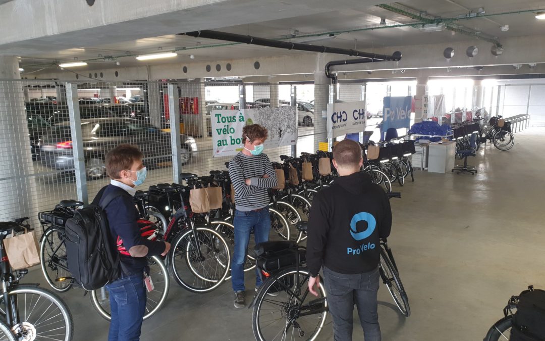 Vélos électriques en test pour les collaborateurs de la clinique MontLégia