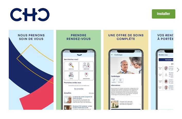 Le CHC sort une SmartApp pour prendre rdv, retrouver son chemin et gérer ses données