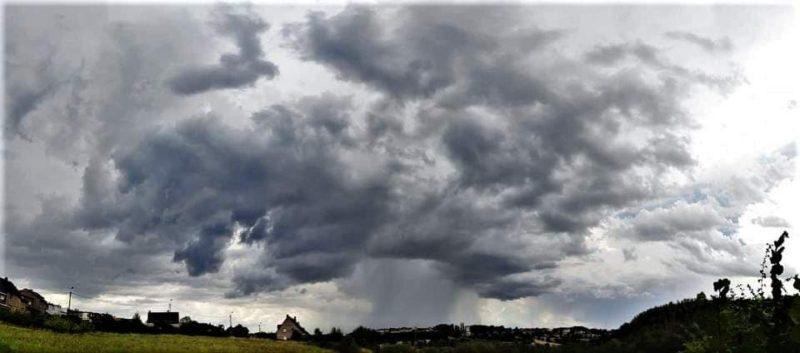 Orages en région liégeoise: une cellule impressionnante s’est formée au dessus de Bierset