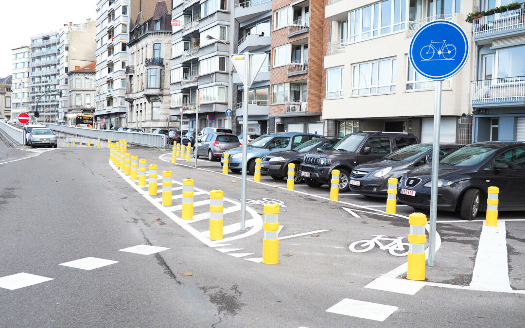 Nouvelle piste cyclable trémie Van Beneden: surtout pour les cyclistes les plus rapides