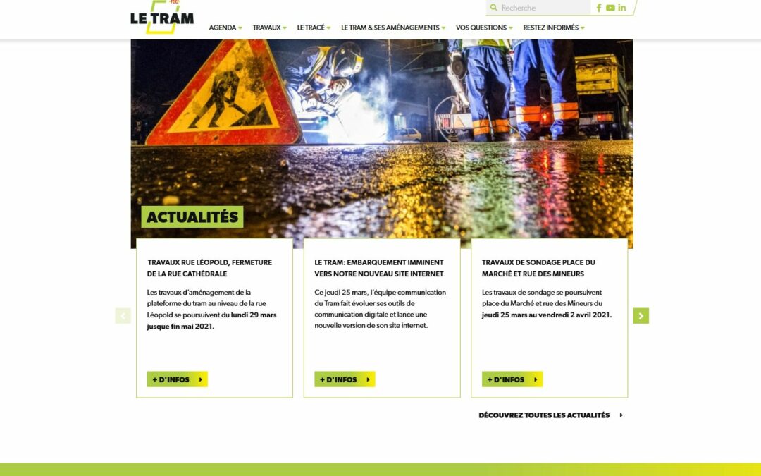 Le site web du tram mis en ligne dans une nouvelle version