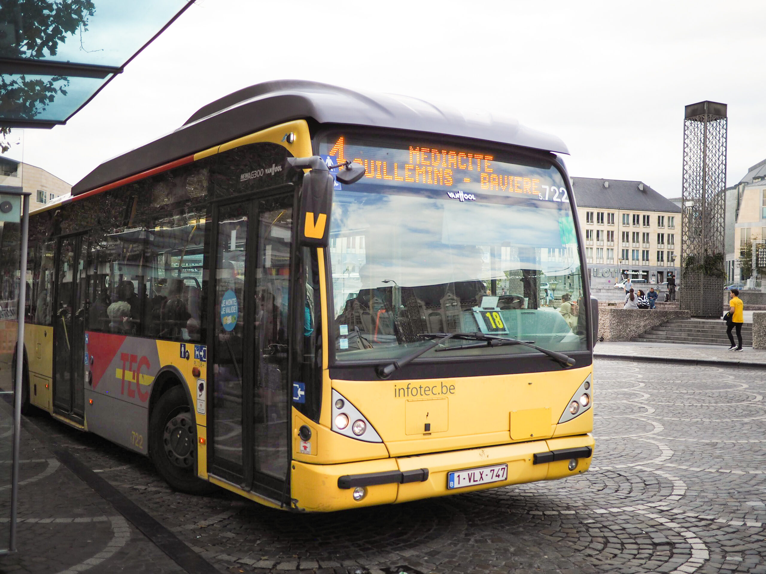 Changements d’arrêts et de trajet pour les lignes de bus 1 et 4: des travaux boulevard de la Sauvenière