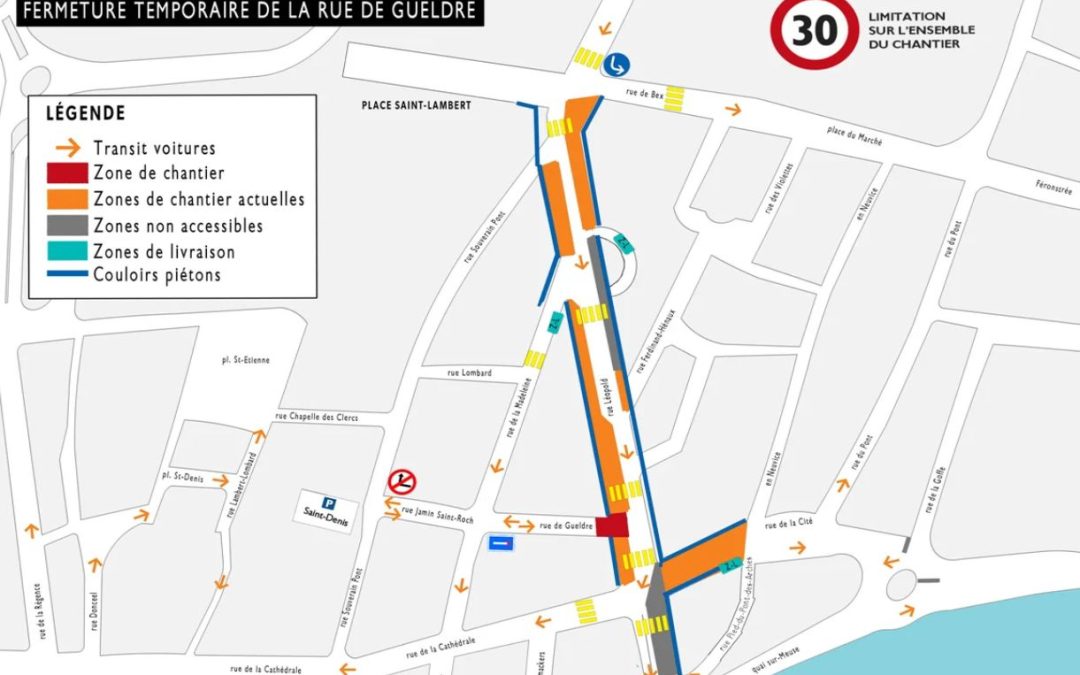 Fermeture temporaire de la rue de Gueldre et de la rue Darchis