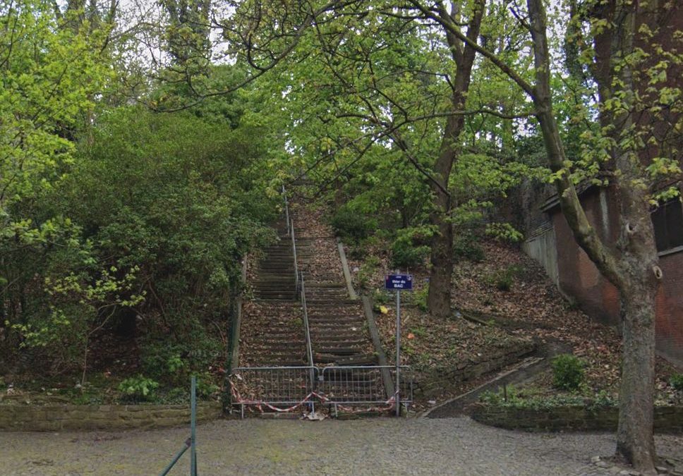 Travaux de réhabilitation des escaliers du Thier du Bac à Jupille