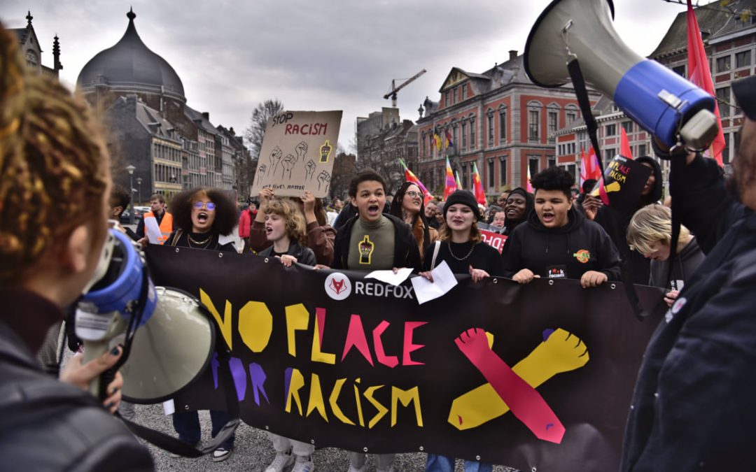 Manifestation contre le racisme dans le centre-ville