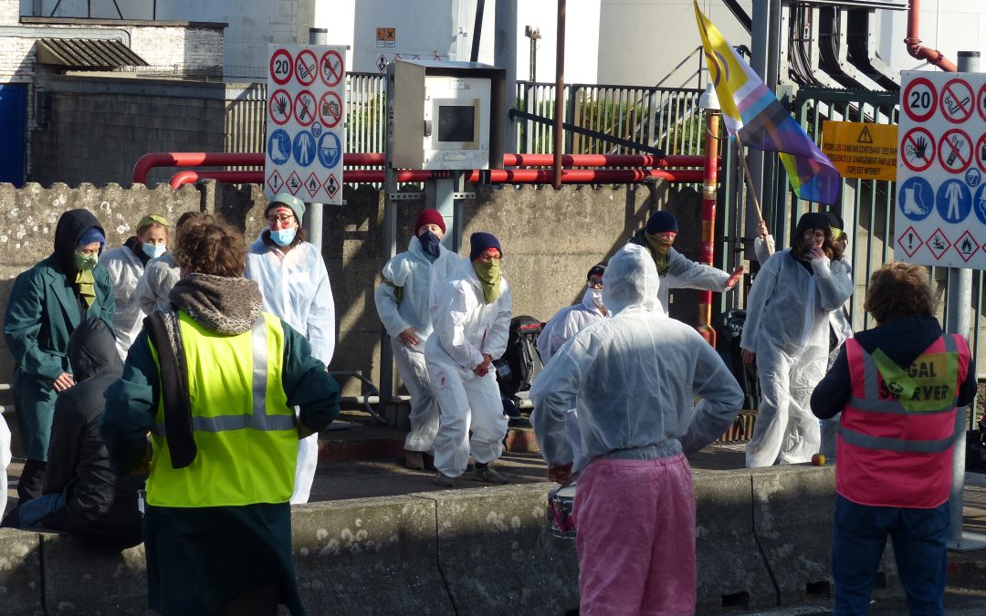 Manifestation devant le dépôt de TotalEnergies samedi et dimanche à Wandre