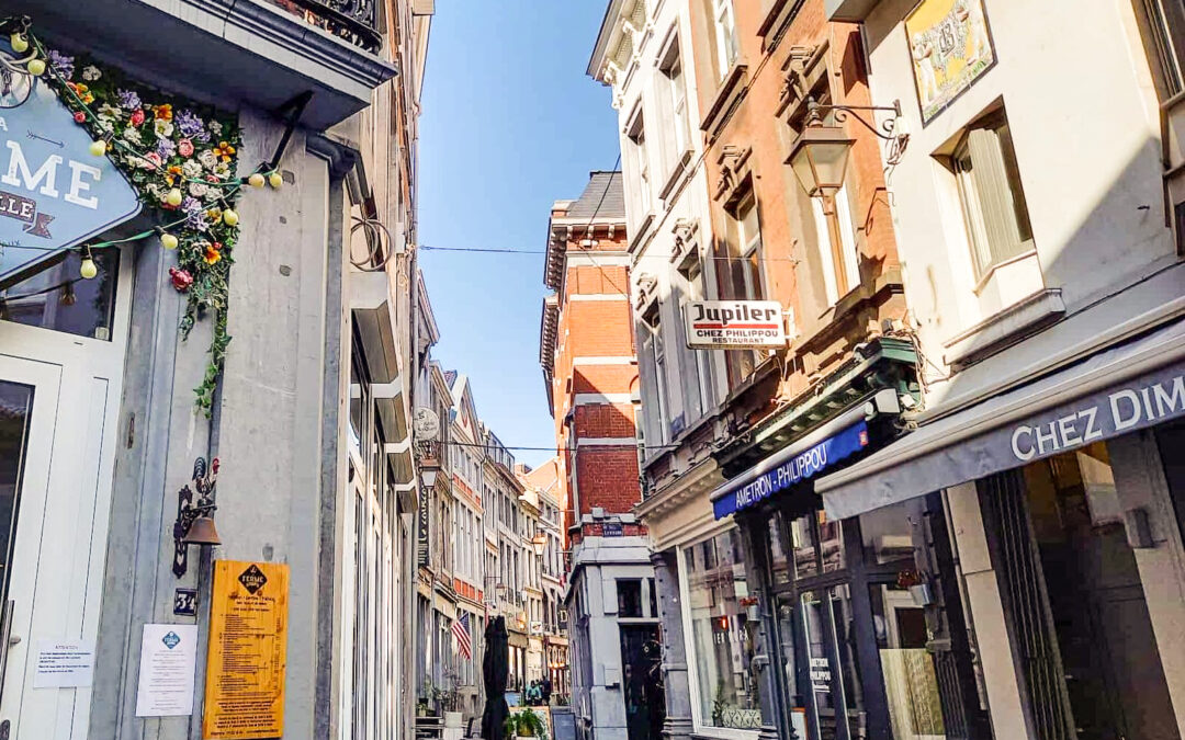 Travaux de changement d’éclairage public rue Souverain-Pont