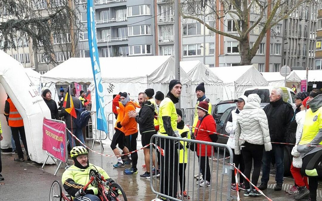 Jogging inclusif avec des personnes en situation de handicap à la Boverie