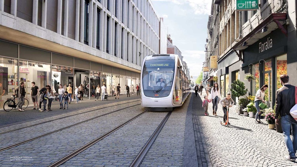 Chantier du tram: prolongation des travaux de voirie place des Déportés et quai Saint-Léonard