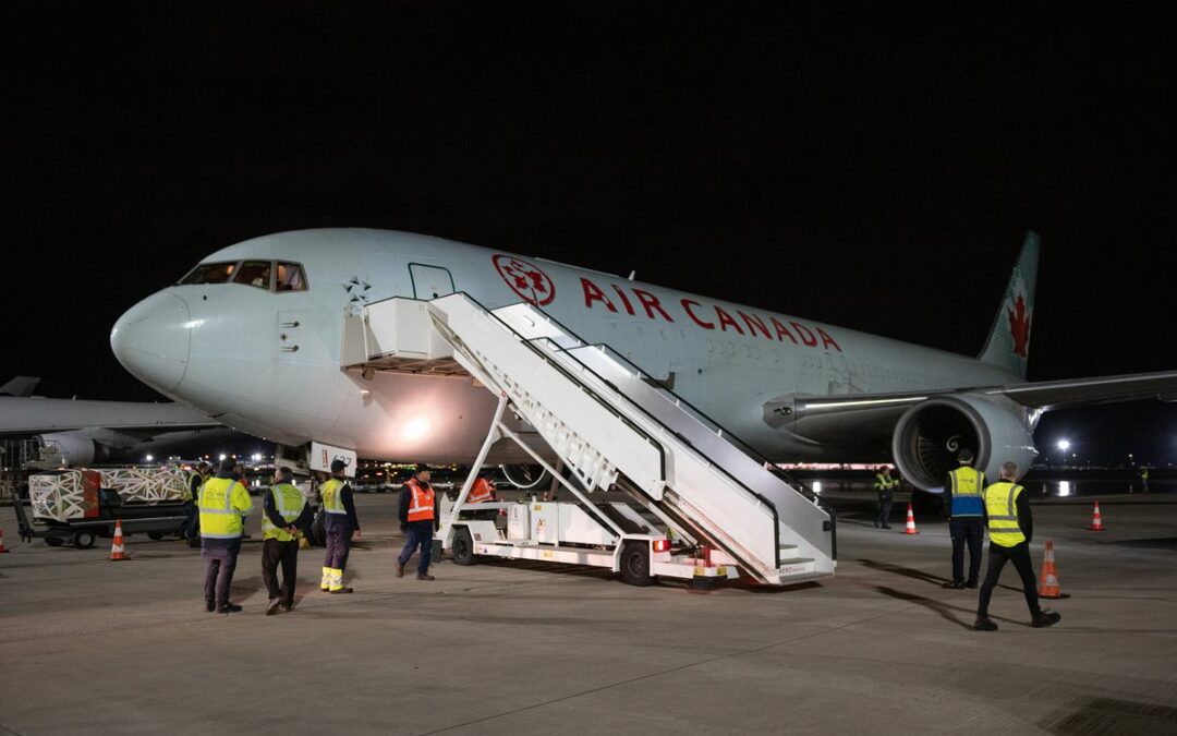 Des avions d’Air Canada Cargo assurent une liaison entre Toronto et  Liege Airport