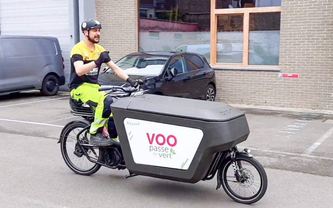 VOO teste à Liège le déplacement en vélo-cargo pour ses installations à domicile