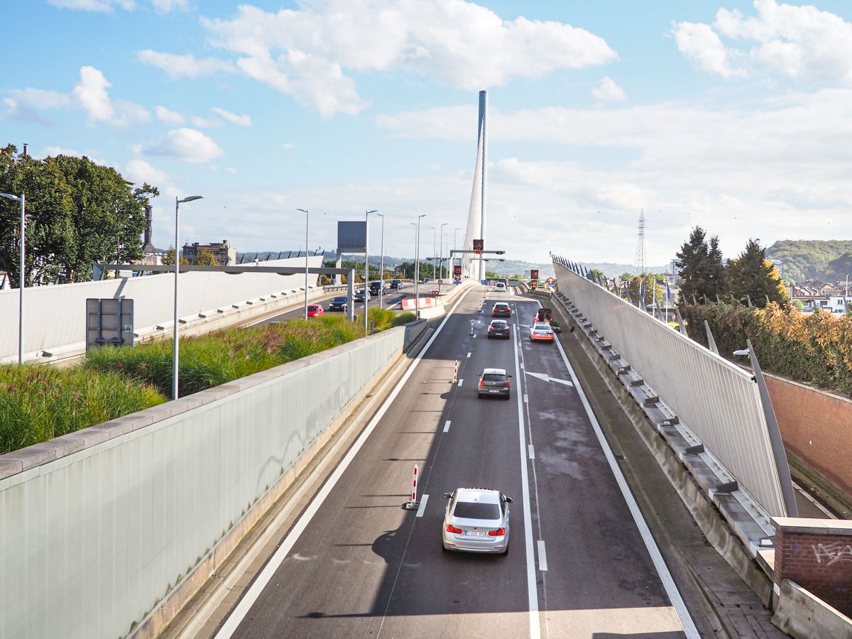 La limitation de vitesse du tunnel de Cointe variera entre 50 et 80 km/h