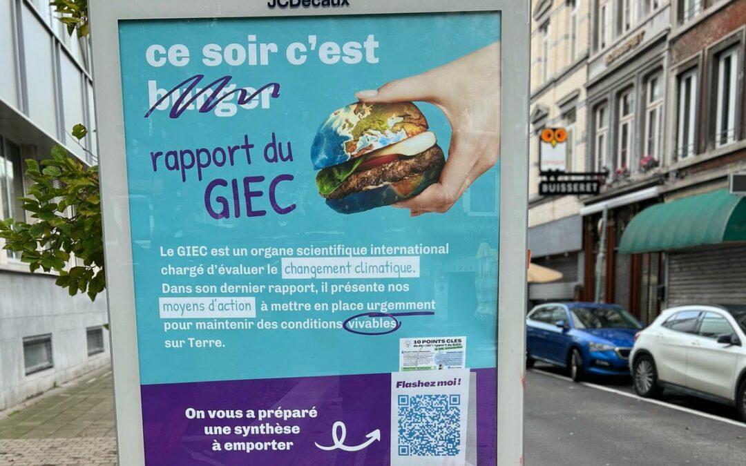 Une campagne d’affichage public de l’ULiège pour sensibiliser aux enjeux des changements climatiques