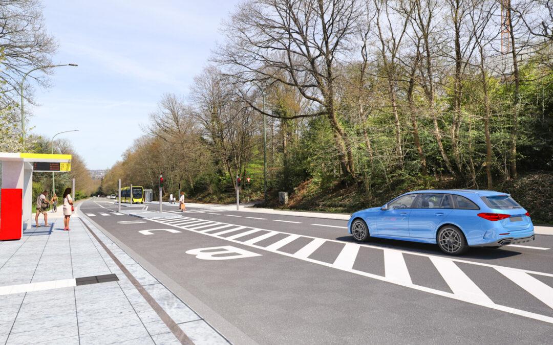 La côte du Sart-Tilman va être réaménagée dès avril: interdiction de dépasser les bus, pistes cyclables,…