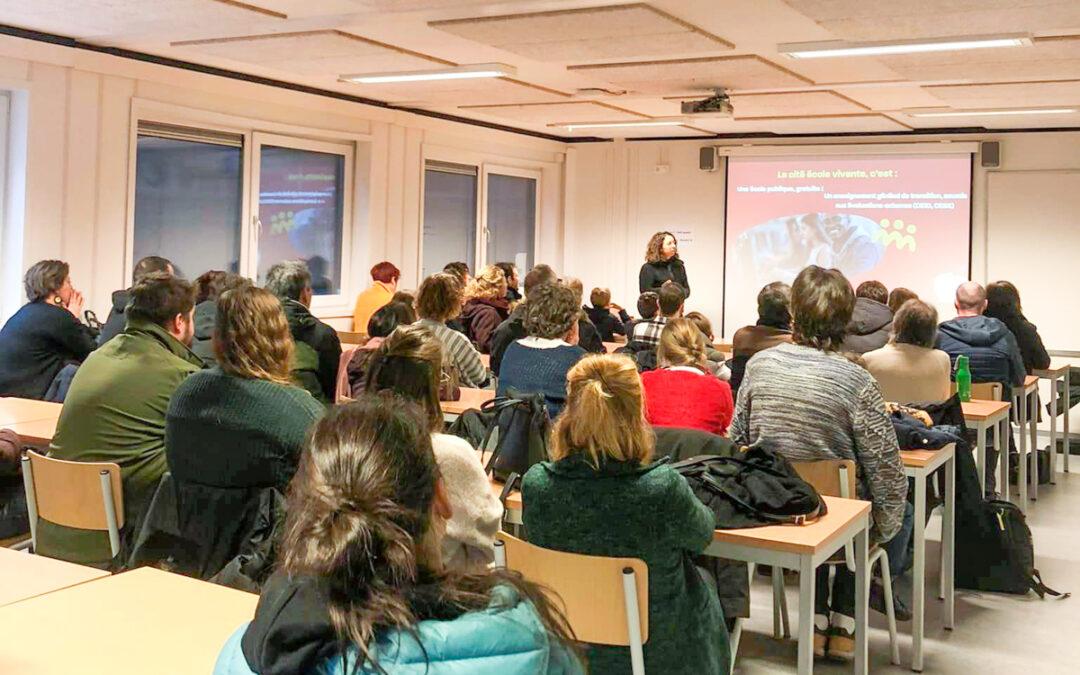 Séance d’information supplémentaire pour la nouvelle école secondaire innovante liégeoise