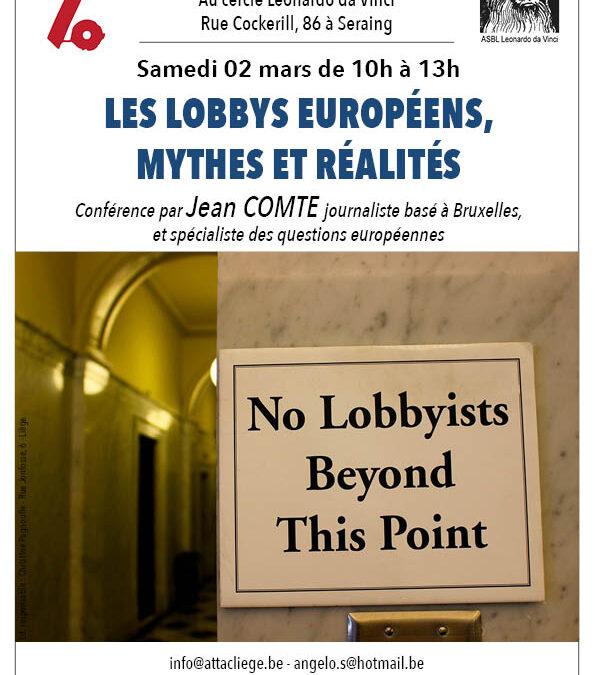 Agenda ► Les lobbys européens: mythes et réalités