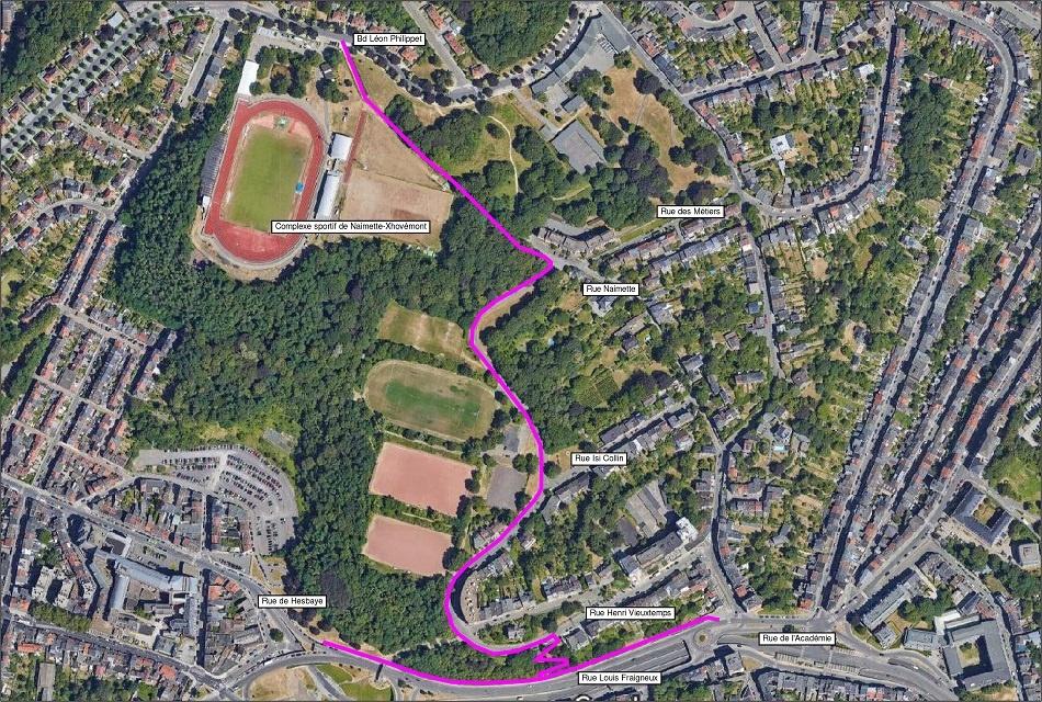 Une nouvelle liaison cyclable entre le Cadran et Naimette/Ste Walburge devrait être terminée cet été