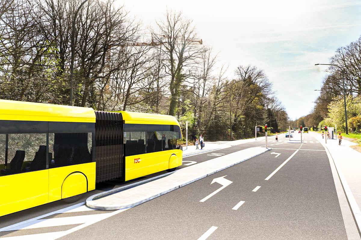 Les travaux de la 1re ligne BUSWAY de Wallonie démarrent sur la côte du Sart-Tilman