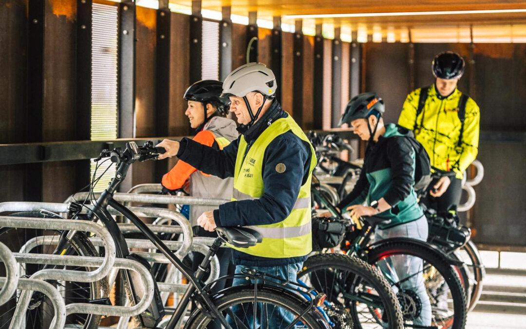 8 nouveaux parkings vélos sécurisés au Sart-Tilman et bientôt une cyclostrade du côté de Colonster