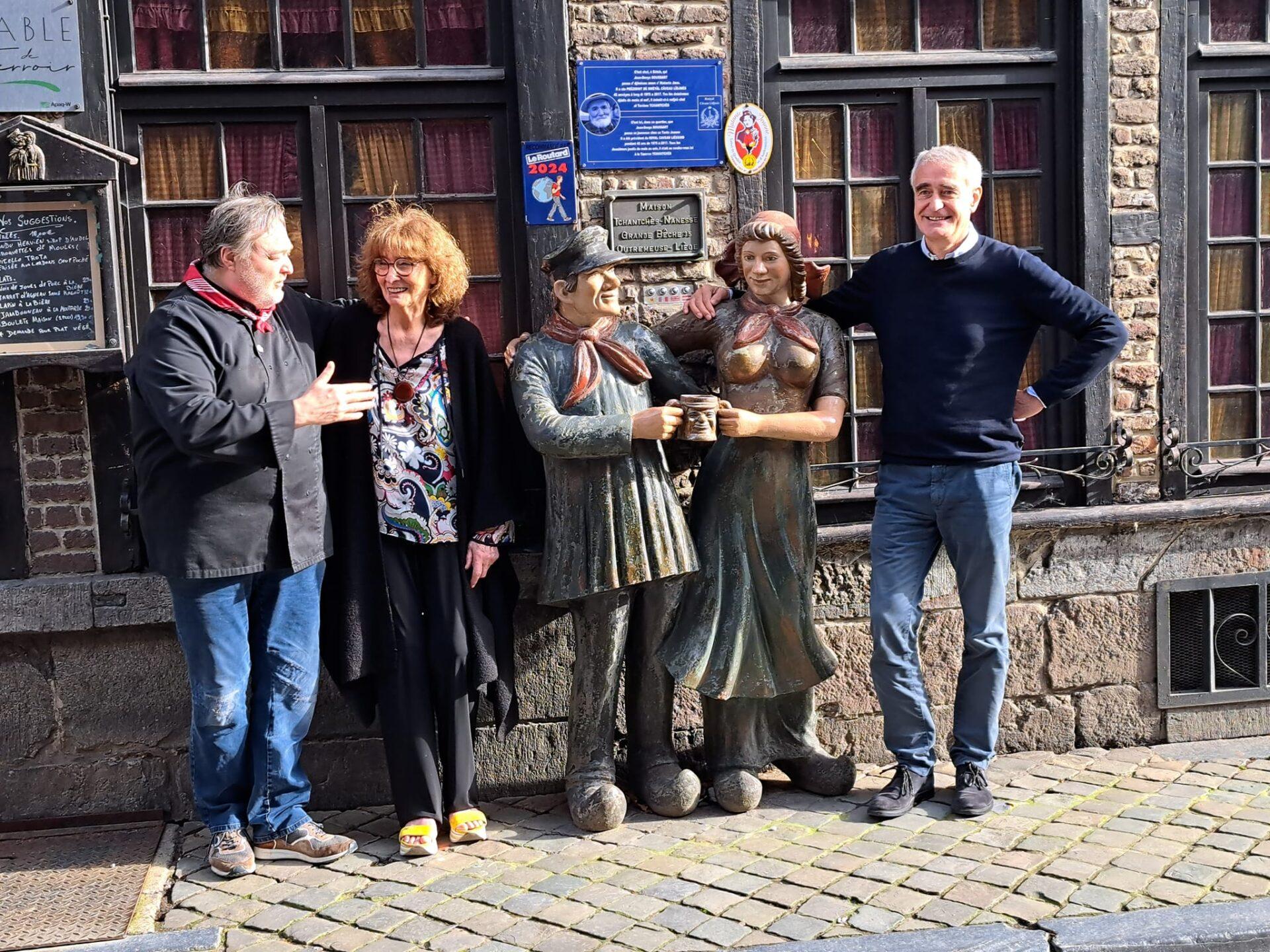 Le prix Prix Tchantchès & Nanesse 2024 récompense un journaliste et celle à qui on doit les plus belles sculptures de la ville