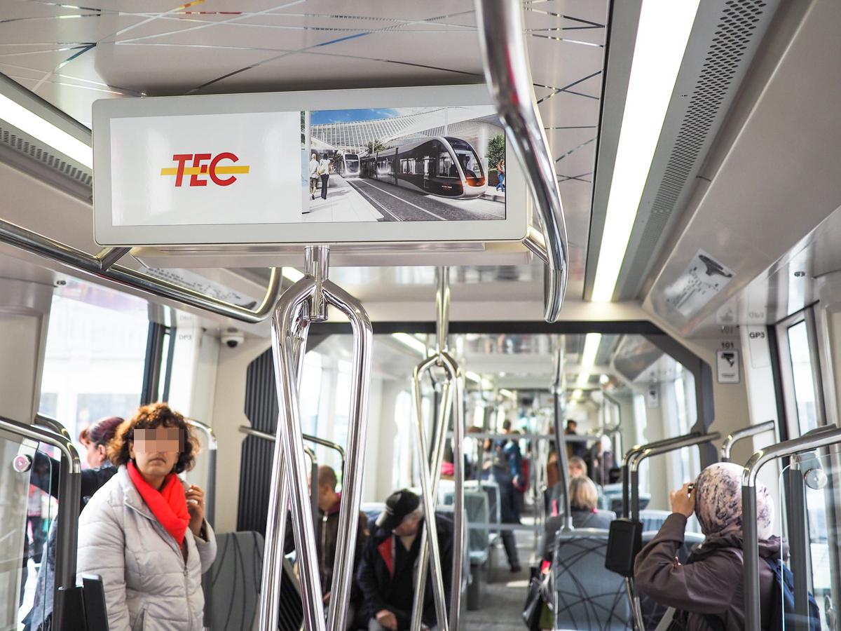 Des annonces en wallon dans le tram liégeois: la Haute Ecole de la ville de Liège veut faire revivre la tradition