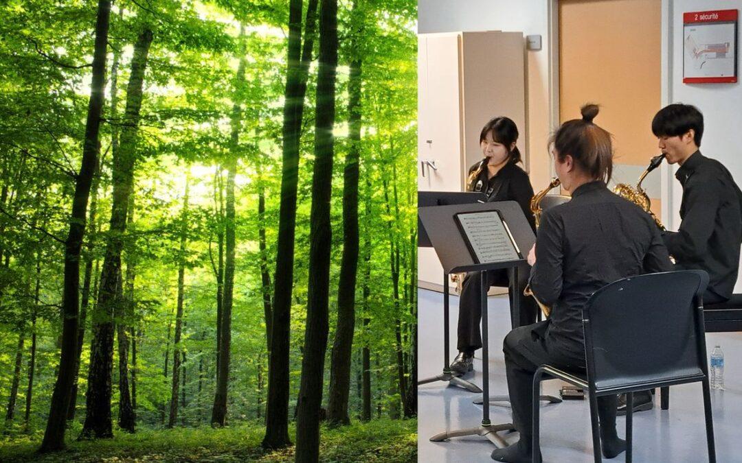 Concert exceptionnel du conservatoire de Liège, en pleine forêt, ce samedi