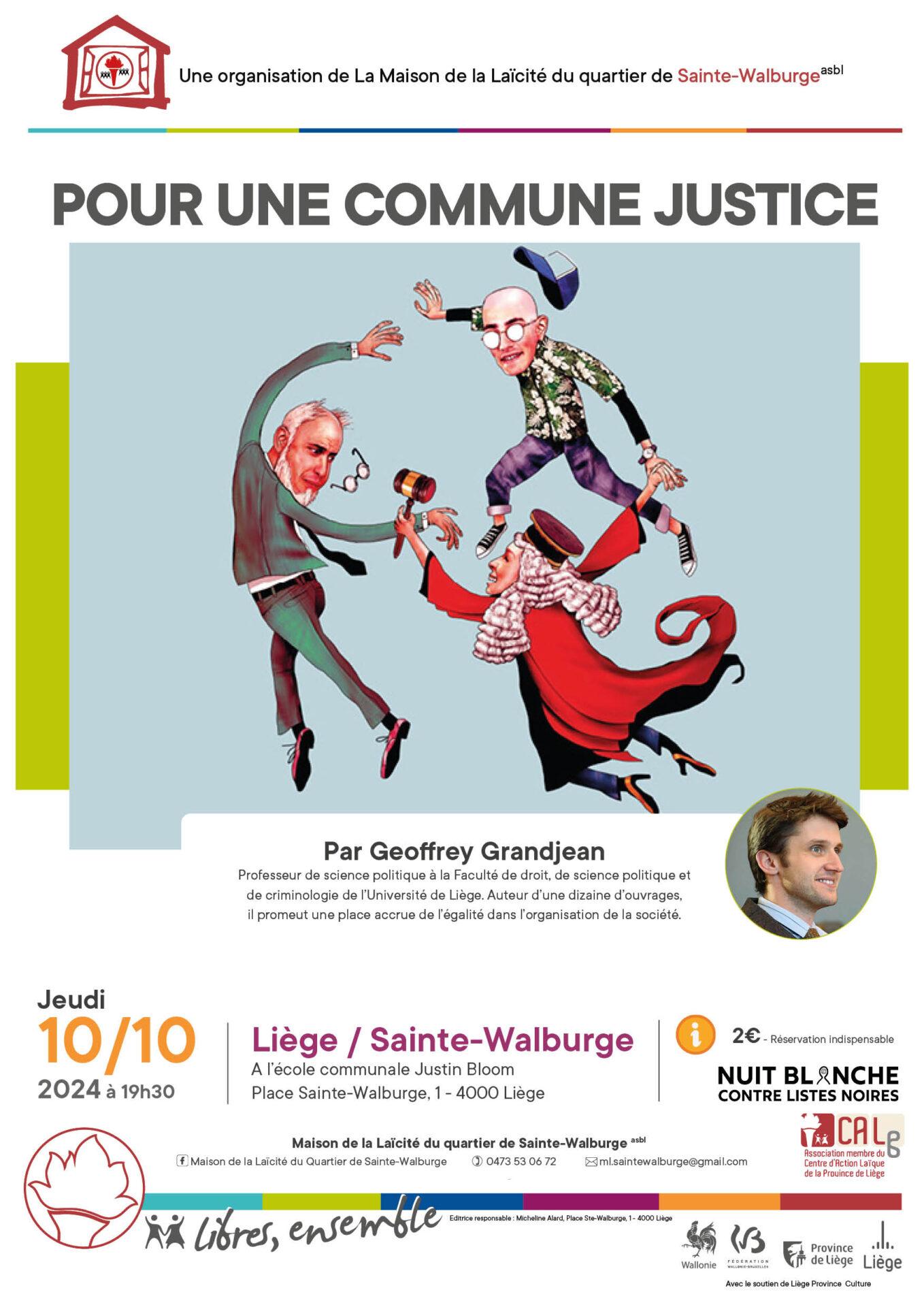 Conférence "Pour une commune Justice"