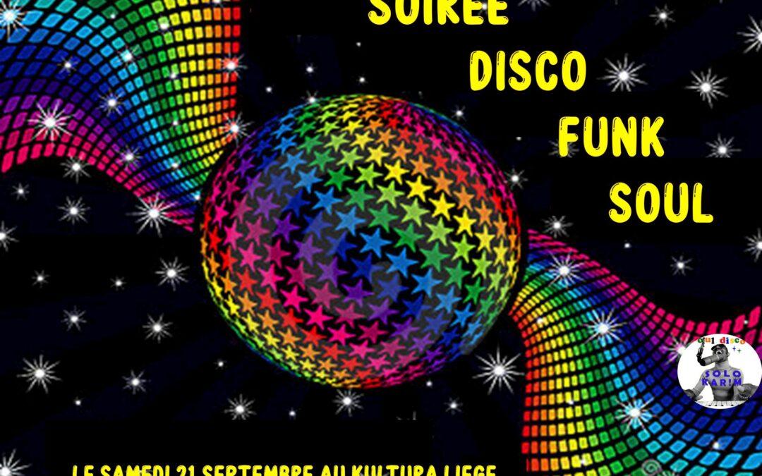 Agenda ► Soirée Disco Funk & Soul. @KulturA.