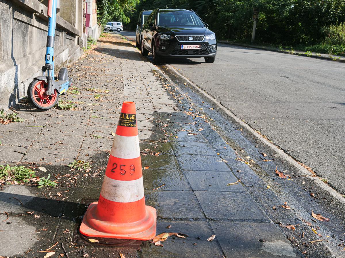 Cointe: ce petit ruisseau d’eau potable créé par la CILE le long de l’avenue C. de Gerlache