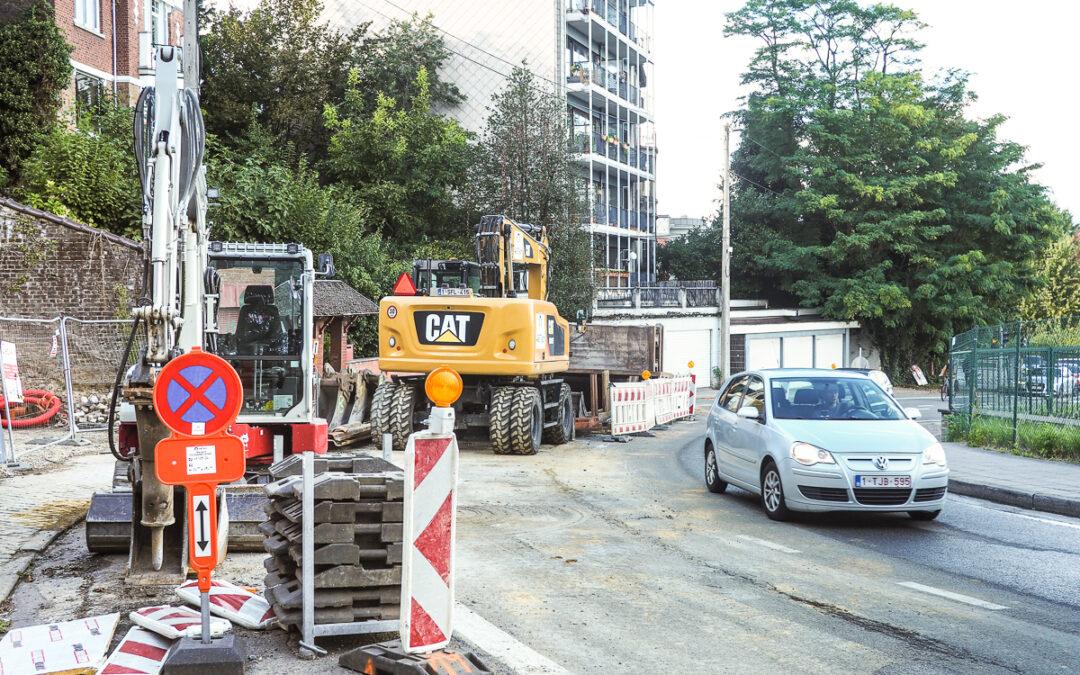 Canalisation défectueuse de la CILE: un trou sur l’avenue de l’Observatoire