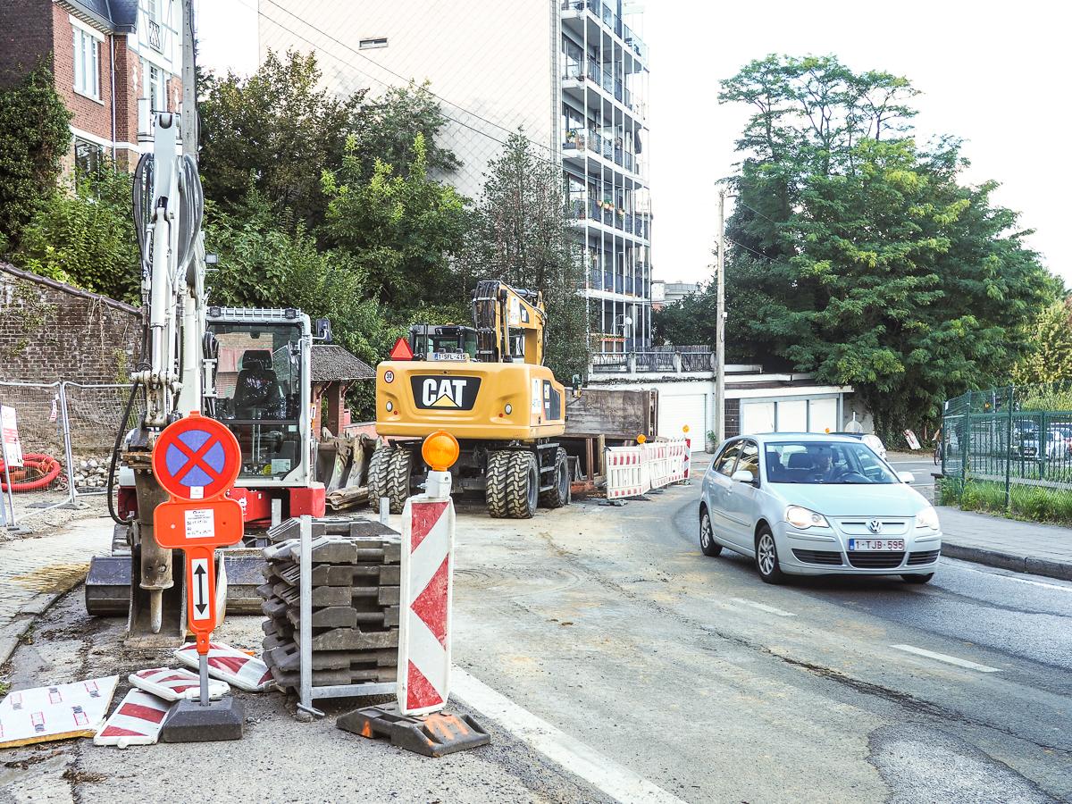 Canalisation défectueuse de la CILE: un trou sur l’avenue de l’Observatoire