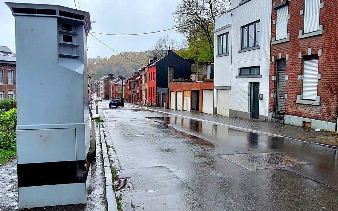 Lidar rue du Couvent dans le quartier de Jupille