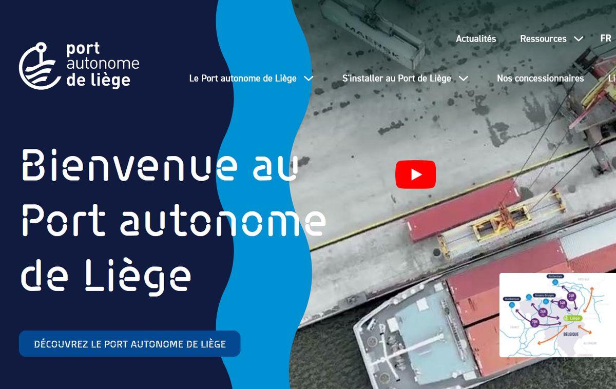 Nouveau site web du Port autonome de Liège