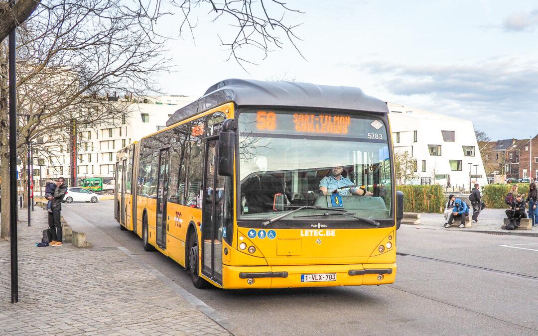 Le bus reste le moyen de déplacement privilégié des étudiants de l’ULiège