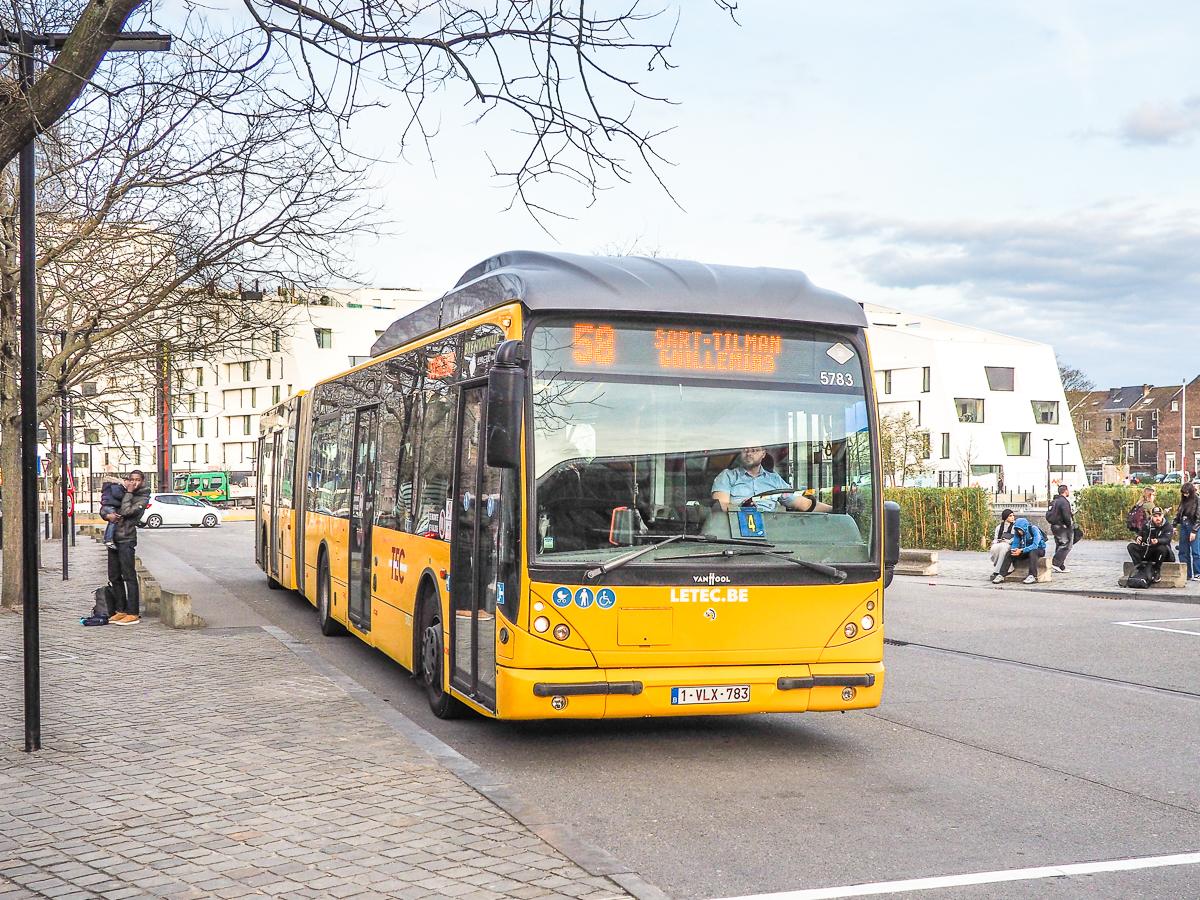 Le bus reste le moyen de déplacement privilégié des étudiants de l’ULiège