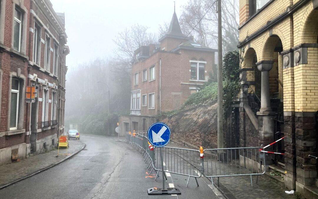 La rue Wazon fermée à la circulation: les travaux de déblaiement ont été effectués