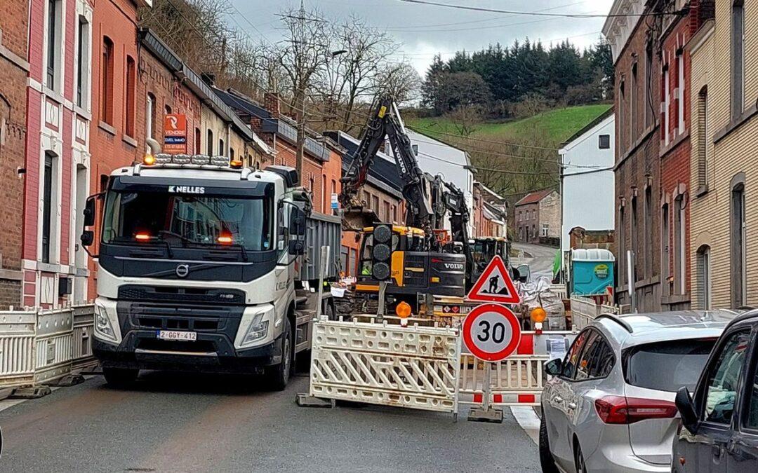 Jupille: la rue du Couvent est fermée à la circulation pour des travaux de “sécurisation inondations”