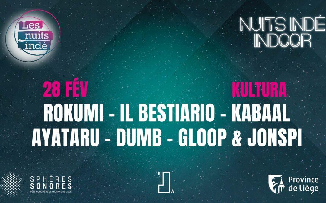 Agenda ► LES NUITS INDÉ INDOOR 2025 · SANS ALLURE · @KulturA.